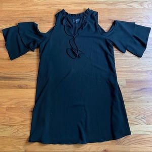 Black Open Shoulder Dress